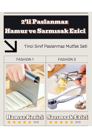 Hamur Kesici Ve Sarımsak Ezici