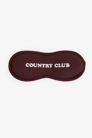 Penti Kahverengi Country Club Slogan Desenli Uyku Gözlüğü Bn83