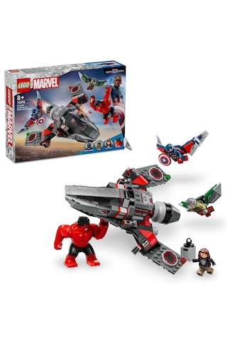 LEGO® Marvel Kaptan Amerika ile Red Hulk Savaşı 76292 - 7 Yaş ve Üzeri Süper Kahraman Jeti İçeren Yaratıcı Oyuncak Yapım Seti (223 Parça)