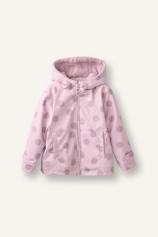 Defacto Puantiyeli Peluş Astarlı Kapüşonlu Mont Kız Bebek G9328a526aupn426 Pembe-pn426