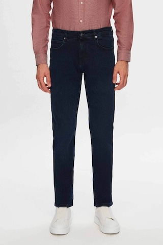 Ds Damat Slim Fit Lacivert Düz Jean Kot Beş Cepli Likralı Yıkamalı Denim Pantolon 6HCJ3ORT00102 Lacivert