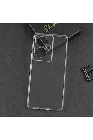 Realme Note 60 Zore Şeffaf Süper Silikon Kapak