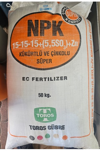 Kış Gübresi - Taban Gübresi Dengeli 15-15-15 Kükürt Çinkolu 10kg