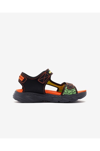 Skechers Creature - Splash Büyük Erkek Çocuk Siyah Işıklı Sandalet 400614l Bkor Siyah
