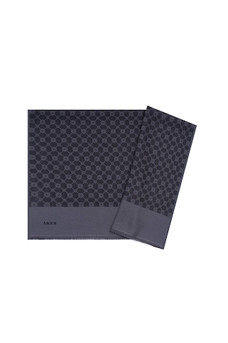 Aker Elegance Monogram Şal 1090100-913 Aker Elegance Monogram Şal 1090100-913