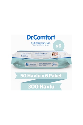 Dr. Comfort Vücut Temizleme Havlusu 6 x 50'li