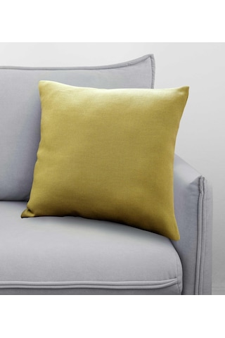 Melodie Keten Kırlent Çimen Yeşili 50x50 Cm