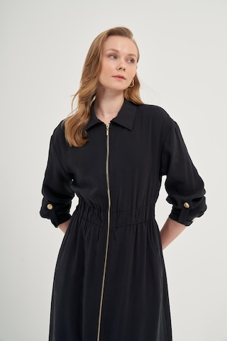 Ftz Modal Elbise Siyah 31033 Siyah