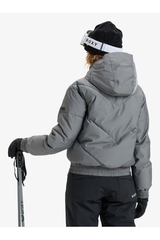Roxy Snow Shımmer Jk Kadın Anthracite - Solid Snowboard Ceketi Erjtj03544-11793 Gri