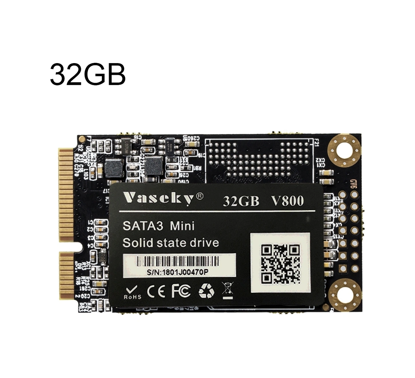 Sones Vaseky V800 32gb 1.8 İnç Sata3 Mini Dahili Katı Hal Sürücüsü Msata Ssd Modülü Dizüstü Bilgisayar İçin