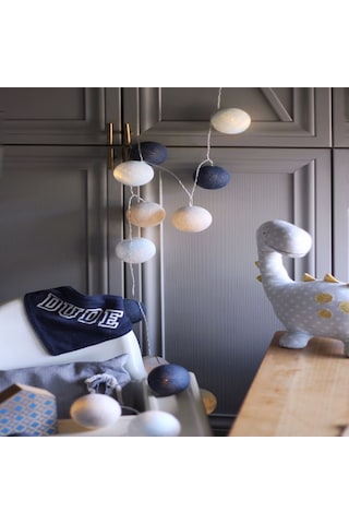 Stylish Blue Işıklı Top Dekoratif Aydınlatma