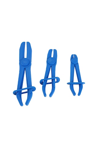 Ximistore9 3'lü Esnek Nilon Hortum Somunu Seti - Fren Ve Yakıt Hortumları İçin Islak Kenarli Uçlar, Çesitli Boyutlar, Mavi