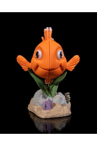 Hareketli Palyaço Balığı Ve Standı 10x7cm