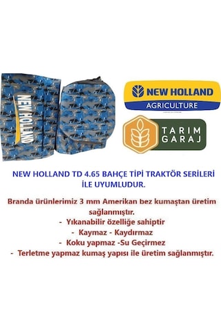 New Holland Td 4.65 Bahçe Serisi Traktör Kılıfı Branda - Kaporta Kılıfı Ve Koltuk Kılıfı