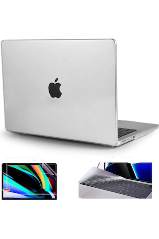 Arabulalaca Macbook Uyumlu Pro 16 Inç A3429 A3428 A3186 A2780 A2991 Işlemçi Kılıf Hardcase Kapak + Klavye Koruyucu +ekran Koruyucu Set Seffaf