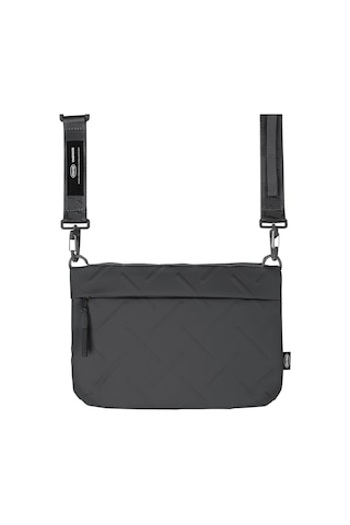 Skinarma Satchel Juno Desenli Naylon Scout Bilek Askı Kayışlı Aksesuar Çantası Gri