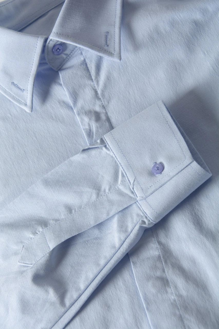Veaven Erkek Slim Fit Klasik Gömlek Vavn8y-4300363-01 Mavi Mavi