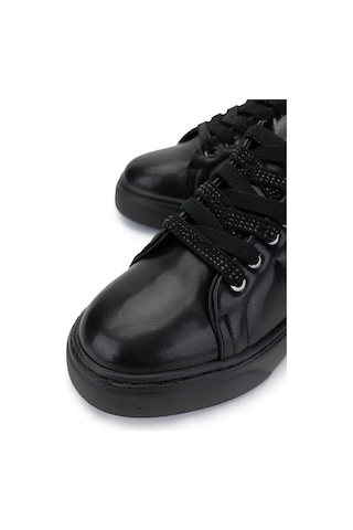 Tamer Tanca Kadın Vegan Siyah Sneakers & Spor Ayakkabı 1009 117 Bn Ayk Y25 Sıyah Cılt Siyah