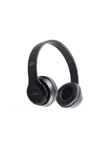 P47 Wireless Kablosuz Bluetooth Kulaklık Mp3 Güçlü Bass Kırmızı