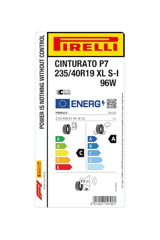 Pirelli 235/40R19 96W Xl Cınturato P7 S-I Yaz Lastiği Lastigi 2026
