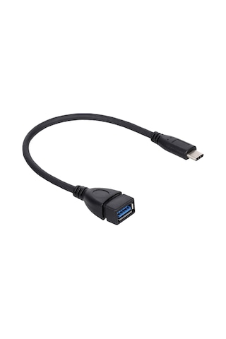 Geeroyoo Usb3.0 Type-c Otg Dönüştürücü Kablosu - Telefon Ve Tablet İçin Siyah, 25cm Uzunlukta Veri Transferi