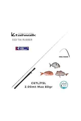 Tailwalk Ssd Full Solid C67l/fsl 2.00mt Max 80gr S2p Tetikli Tai Rubber Kamış