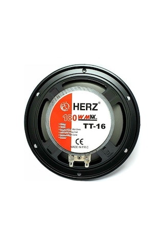 Herz 16cm 180watt Çift Yollu Tweeterli Oto Hoparlör - Tekli Oto Hoparlör
