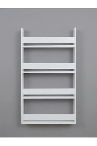 Montessori 4 Raflı Çocuk Kitaplığı Çok Amaçlı Dekoratif Duvar Rafı 120x60 Beyaz