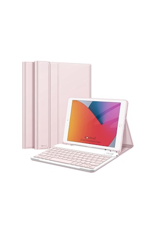 NovStap Apple Uyumlu iPad  Air 1 2 9.7 inç 2017 2018 5/6 Nesil ile Bluetooth Klavyeli Kılıf