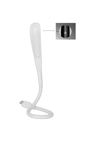 Usb Bağlantılı Dokunmatikli Led Kitap Okuma Masa Lambası Beyaz
