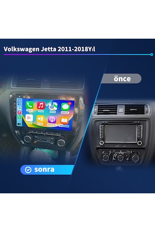 Volkswagen Jetta 2011-2018 Yıl Multimedya 4-32 Gb Navigasyon