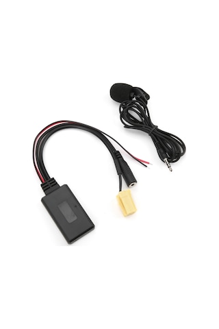 Moveevo Fiat Lancia Alfa Romeo İçin Bluetooth 5.0 Aux Adaptörü - Müzik Dinleme Ve Konuşma Fonksiyonu, Plug & Play, Yüksek Kaliteli Ses Iso 6pin