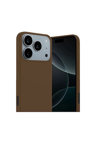 Hmngoakkllby Apple Apple iPhone Uyumlu 17 Pro Max/18 Pro Max First Silikon - Kahverengi Akllhmng standart