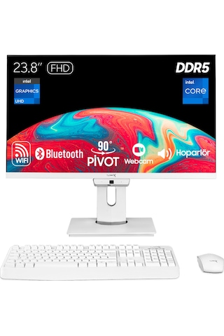 Turbox TAX1723 i7-13700 16 GB 256 GB NVMe SSD 23.8" Free Dos AIO Masaüstü Bilgisayar