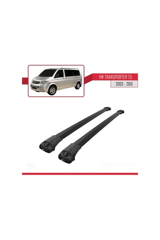 Volkswagen T5 2003-2015 Arası İle Uyumlu Ace-1 Ara Atkı Tavan Barı Siyah