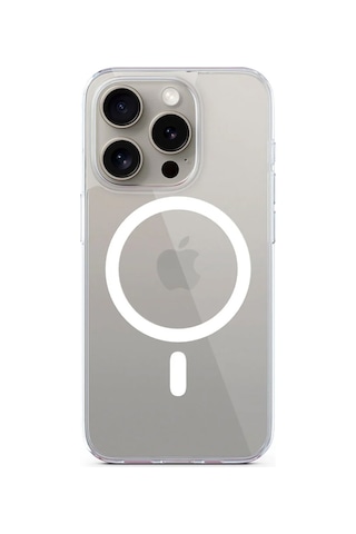 Epico Apple iPhone Uyumlu 15 Pro Mag+ Hero Kılıf Transparent Şeffaf