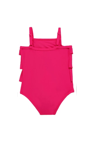 Uv Korumalı Askılı Mayo Kız Bebek Yüzücü Mayo 5108 Pembe Fuşya