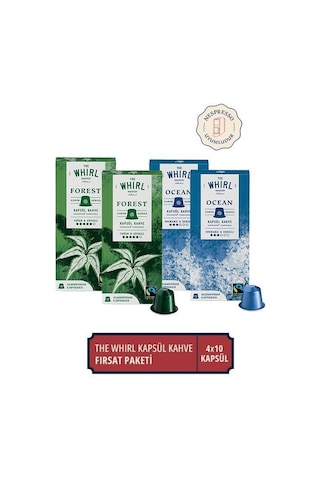 The Whirl Kapsül Kahve Fırsat Paketi 4 x 10 Kapsül