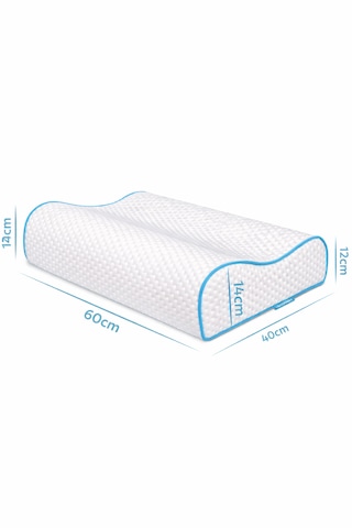 Microjelly Pamuklu Boyun Destekli 50 X 70 Cm Ergonomik Yastık Beyaz