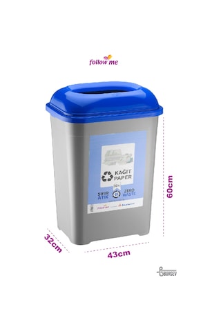 Kağıt Atık Geri Dönüşüm Kutusu (50 Litre)