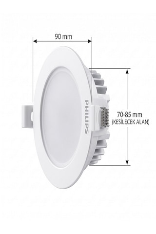 Philips 4.4w 350 Lumen 4000k Naturel Beyaz Kesim Yeri 75-85mm
