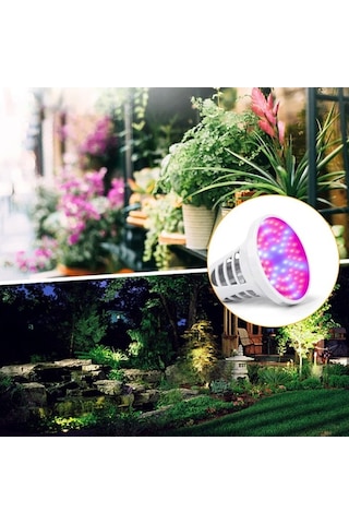 Bloomnest Uv Sivrisinek Öldürücü Led Bitki Işığı - 8w Usb Şarjlı İç Mekan Bitkileri Yetiştirme Çadırı Ampulü
