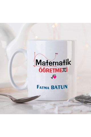 Kişiye Özel Matematik Öğretmeni Kupa Bardak Ha19