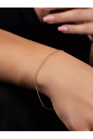 Lucente 925 Ayar Gümüş Bileklik Zincir 240716985 Altın