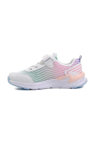 Pepino P-1418 Çocuk Spor Ayakkabı Beyaz Pembe Yeşil Unisex Beyaz - Pembe - Yeşil