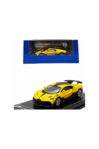 Hyper Car Bugatti Divo - Jaune Soufre - League Collection 1/64 Model Araba