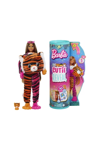 Barbie Cutie Reveal Bebekler Barbie Tropikal Orman Serisi - Kaplan HKP99
