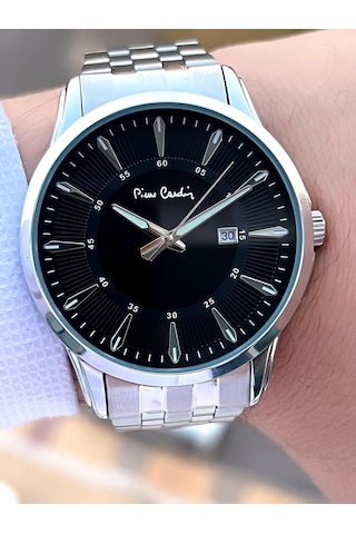 Pierre Cardin Çelik Kordon Takvimli Özel Kadran 3 Atm Suya Dayanıklı Erkek Kol Saati Epc.800211.f101