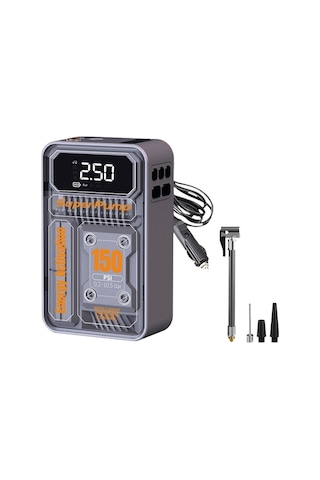 Fortunelane Akıllı Araç Hava Pompası - Hızlı Şarj, Otomatik Baskı, Led Işıklı, Power Bank, 7.4v Taşınabilir