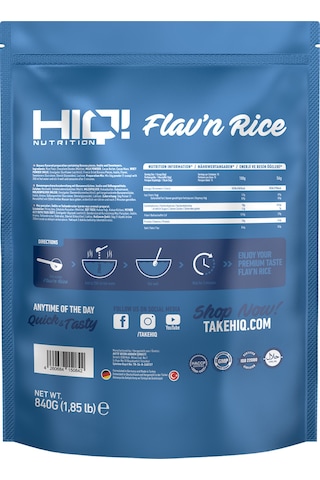 Hıq Flav'n Rice 840g Banana Flavored